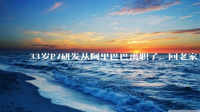 33岁P7研发从阿里巴巴离职了，回老家当个老师怎么样？